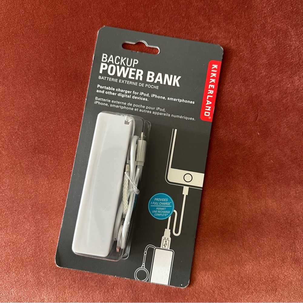 NEW Kikkerland‎ Backup Power Bank - White